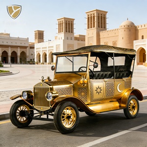 Vehículo Eléctrico Turístico Vintage LSV Homologado para Circular por la Calle con Motor de CA de 5KW para Complejos Turísticos y Atracciones Turísticas - Product Image 1