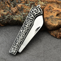 Couteau utilitaire pliable portable EDC, porte-clés, outils de camping en plein air