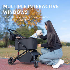 भंडारण टोकरी के साथ पालतू जानवर यात्रा वाहक अलग करने योग्य बिल्ली कुत्ता - Product Image 5