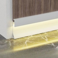 Plinthe LED Minimaliste en Aluminium à Profil Ultra Fin pour la Rénovation d'Ingénierie de Villas