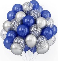 50 pièces ballons métalliques or blanc confettis or pour filles anniversaire mariage Baby Shower ballon pour anniversaire fête fournitures
