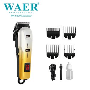 WAER - Cortadora <span class=keywords><strong>de</strong></span> Pelo Inalámbrica Profesional para Hombre, Recortadora USB Recargable para Barberos, Cuchilla <span class=keywords><strong>de</strong></span> Acero Inoxidable para Uso en Casa, Hotel y Autocaravana - Product Image 2