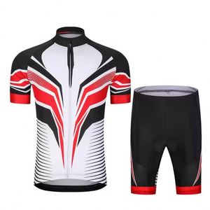 Customized Logo Breathable Active Stretch Quick Dry Unisex Short Sleeve 100% Polyester <b>Cycling</b> Jersey - Product Image 4