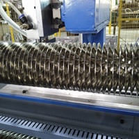 Máquina automática de bobinado de aleta de refrigeración eléctrica de doble hoja con control CNC para calentador de elementos de calefacción de tubo