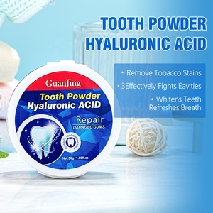 Poudre Blanchissante Professionnelle à l'<span class=keywords><strong>Acide</strong></span> <span class=keywords><strong>Hyaluronique</strong></span> Activé pour Dents Naturellement Fraîches Élimination des Taches Dentaires - Product Image 3
