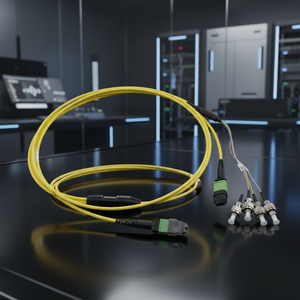 Cable de Fibra Óptica Personalizado de 12/24 Núcleos, Divisor Monomodo MPO/MTP, Conector LC/SC/ST/FC, Revestimiento de PVC/LSZH, 1M/2M/3M - Product Image 5