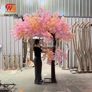 Árboles de Flores de Cerezo Artificiales para Bodas y Fiestas, Árbol de Flores de Cerezo de Seda Rosa Desmontable y Personalizable para Fondo de Eventos y Entrada - Product Image 1