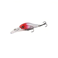 Leurre flottant Minnow dur 35mm 2.4g en plastique ABS pour eaux moyennes, pour achigan, brochet, saumon, bar, carpe, avec hameçon