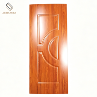 Revêtement de porte en mélamine HDF MDF, feuille anti-rayures pour portes intérieures de chambre, d'hôtel et d'école