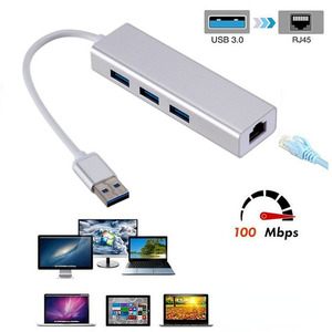 <b>Usb</b> 3.0 Hub 4 Port Aluminum Alloy With Led Indicator For Laptop Computer Expansion - Product Image 4