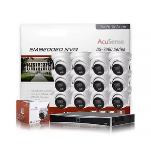 HIK 4/8MP acusense ánh sáng kép IP Camera Kit surveil hệ thống 4CH 8CH 16CH 32CH nhận dạng khuôn mặt POE NVR Hệ thống camera - Product Image 1