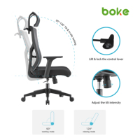Chaise de bureau ergonomique de luxe de haute qualité en maille pour le bureau, la maison, l'école, chaise en maille personnalisée Sillas Oficina