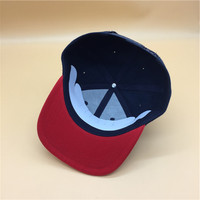Casquette Snapback Noire à Visière Plate, 6 Panneaux, Bicolore, avec Logo Brodé 3D de Haute Qualité – Vente en Gros à Prix Abordable