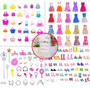 Set <span class=keywords><strong>di</strong></span> <span class=keywords><strong>Accessori</strong></span> per Bambole da 30cm, Mix <span class=keywords><strong>di</strong></span> Vestiti per Bambole alla Moda, per Ragazze, Vendita all'Ingrosso - Product Image 5