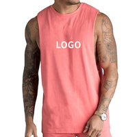 Kaos Pria Custom Streetwear Singlet Gym Sportswear Lari Tanpa Lengan Vest Sublimasi Stringer Binaraga Katun Bernapas