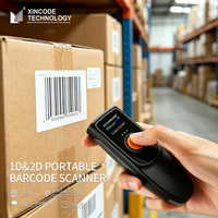 Escáner de Códigos de Barras Xincode Image Mini, Lector de Códigos de Barras Portátil 2D, Escáner Inalámbrico de Códigos QR 1D y 2D para Inventario
