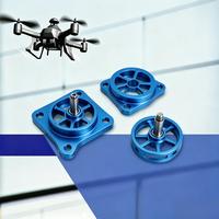 Pièces de drone en aluminium usinées CNC 5 axes sur mesure, composants de cardan de précision OEM pour UAV, accessoires de drone légers anodisés