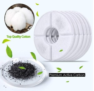 Filtres de remplacement pour fontaine à eau pour chat, filtres à triple <span class=keywords><strong>action</strong></span> pour distributeur de fontaine à eau pour fleurs, filtres pour fontaine à eau pour animaux de compagnie - Product Image 5