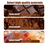 Chocolat Popping Candy 82% Chocolat Noir Premium Mélangé à 18% de Bonbons Popping Amusants Boîte de 25g Texture Croustillante Explosion de Saveurs