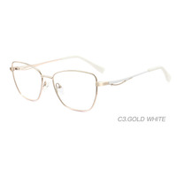 Monture optique classique en métal carrée pour femme 2025, monture complète, lunettes légères, port quotidien, best-seller