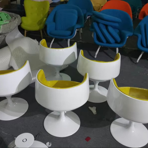 <span class=keywords><strong>Moda</strong></span> Nórdica 360 °   Silla Giratoria de Fibra de Vidrio para Sala de Estar - Product Image 5