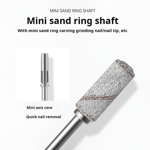 <b>Mini</b> Sanding Band Nail <b>Drill</b> Bits Small Sand Ring Grinding Heads for Cuticle Dead Skin Removal - Product Image 3
