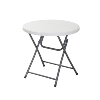 Table pliante en plastique légère et moderne pour usage hospitalier avec structure en acier - Table de réunion et de banquet extérieure commerciale