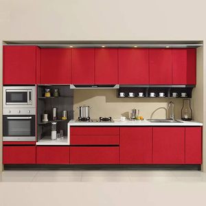 Oron Deco วอลล์เปเปอร์แวววาวสีแดงมันวาวกันน้ำสำหรับห้องครัว - Product Image 3