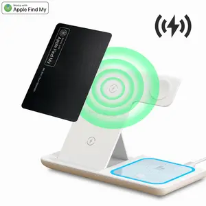 Apple MFi certificata wireless Finder portafoglio di ricarica trovare il mio dispositivo Air tag Anti carte smarrite localizzatore globale Tracker per iPhone15 Pro