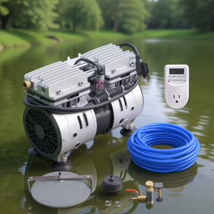 Aireador para estanques 110V 5.2 CFM 3/4 HP, sistema de aireación de metal y plástico para acuicultura, máquina de oxigenación de agua para lagos y estanques - Product Image 2