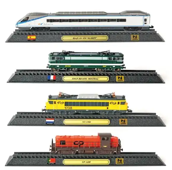 Luxus-Sammlung Hobby Retro N-Typ 1:160 Maßstab Realität Mini-Klassisches Eisenbahnmodell-Spielzeug-Set zur Dekoration