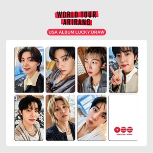 Tarjeta de Edición Especial del Tour por EE. UU. de ARIRANG JP, Jungkook, <span class=keywords><strong>Jimin</strong></span>, <span class=keywords><strong>Suga</strong></span>, J-Hope, RM, Jin, Juego de 7 Tarjetas Selfie, Tarjeta de Moda para Fans de BTS - Product Image 5