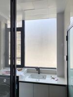 Papier de contact transparent blanc mat autocollant de confidentialité givré chambre salle de bain décoration de la maison film de fenêtre en verre givré