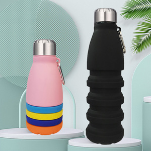 Botella de Agua Telescópica de Silicona, Taza Deportiva Portátil, Botella de Agua Plegable para Deportes Acuáticos y Fitness - Product Image 5