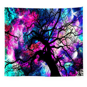 <span class=keywords><strong>Psychédélique</strong></span> Noir Lumière Arbre Vie Fluorescent Tapisserie Coloré <span class=keywords><strong>UV</strong></span> Réponse <span class=keywords><strong>Tenture</strong></span> Murale pour Hippie Chambre Bohème Polyester - Product Image 6