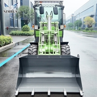 Cargadora de Ruedas con Personalización de Logotipo NIMBUS, Dirección Hidráulica Completa, Operación Multiusos para Jardinería, Cargadora Eléctrica
