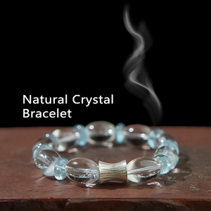 Bracelet artisanal en pierres précieuses, bijoux élastiques en cristal de guérison, style minimaliste unisexe pour le quotidien et les cadeaux - Product Image 1