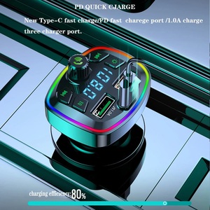 Receptor de Audio Inalámbrico para Auto, Reproductor MP3 con USB y Ranura para Tarjeta TF, Cargador Rápido USB, Transmisor FM, Adaptador Universal - Product Image 2