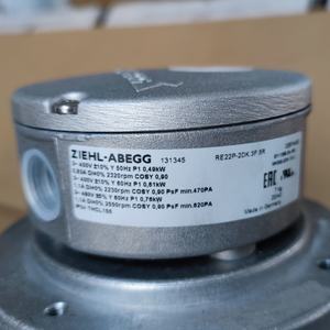 Ventilador Centrífugo de CA con Inversor Siemens, Ziehl-Abegg RE22P-2DK.3F.5R, 400V, 0.8A, 490W, 2320 RPM, 220mm, con Rodamiento de Bolas - Product Image 6