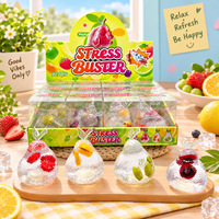 Jouet à presser en forme de poire très populaire, jouet à presser en forme de fruit rempli de vaseline hautement transparente, jouet de décompression mignon en forme de poire pour enfants