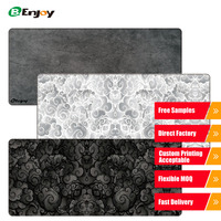 Tapis de Souris XXL Personnalisé, Bords Cousus Anti-Effilochage, Imperméable, Grand Tapis de Bureau en Caoutchouc pour Gaming