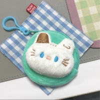 Portefeuilles en peluche personnalisés en forme d'animal de haute qualité porte-monnaie en peluche de chat de dessin animé pour un usage quotidien