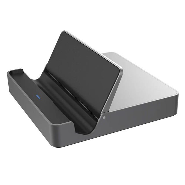 Aluminum Universal Mini Docking Station with Pass Through Charging and Gigabit Ethernet HD-MI and USB C Port