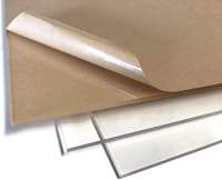 Feuille d'acrylique coulée transparente avec finition haute brillance, feuille de Perspex de 3 mm pour découpe laser professionnelle