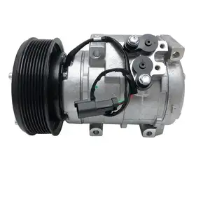 10S17C AC Compressor Compatível Com Caterpillar Escavadeira 325 326 330 24V 2457779 447260-8391 4472608391 1785545 1795544 447260