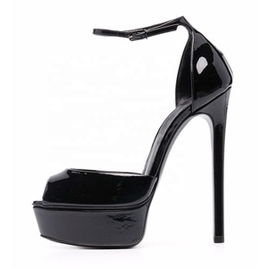 Sandales à talons aiguilles et plateforme pour femme, grande taille 46, à bout ouvert, couleur personnalisable, pour soirée et club - Product Image 1