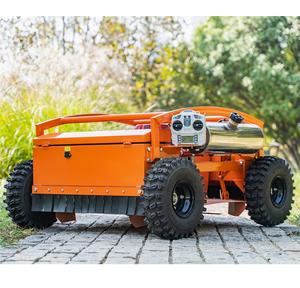 Cortadora de Césped Robótica a Gasolina de Cuatro Tiempos con Ruedas y Control Remoto de Giro Cero, Nuevo Diseño 2025, para Huertos y Campos de Cultivo - Product Image 6