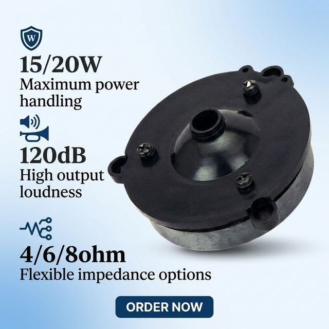 GD-33 Driver Unit Speaker 67(W)*28(L)*67(H)Mm Exposed Magnet Sound Head Full Range Speaker 120 DB Speaker Sound Head