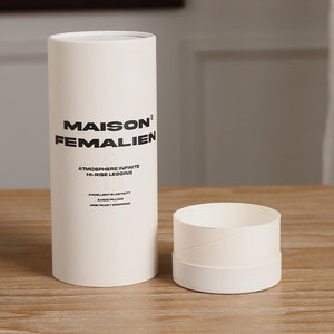 Customized Printing Recyclable Eco-friendly Biodegradable Paper Tube <strong>Packaging</strong> For <strong>Socks</strong> Towels Shirts T-shirts - Product Image 4