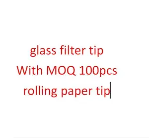Helderroze Glazen Tip Glazen Filtertip Custom Ontwerp Rollend Papier Tip